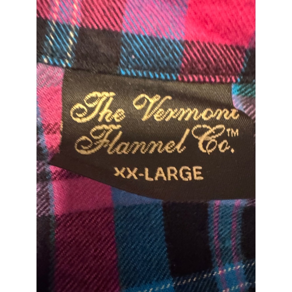 The Vermont Flannel Co. XXL Multicolor Plaid Flannel Shirt Jacket USA Cotton - Picture 7 of 10